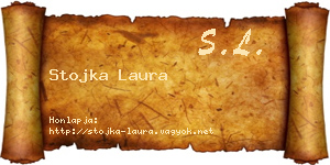 Stojka Laura névjegykártya